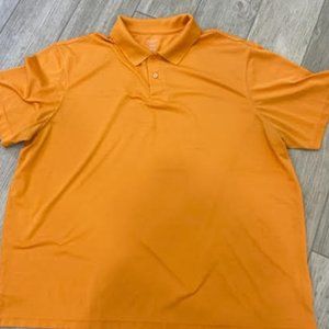 HAGGAR MENS BOX JAQUARD WICKING POLO 2XL